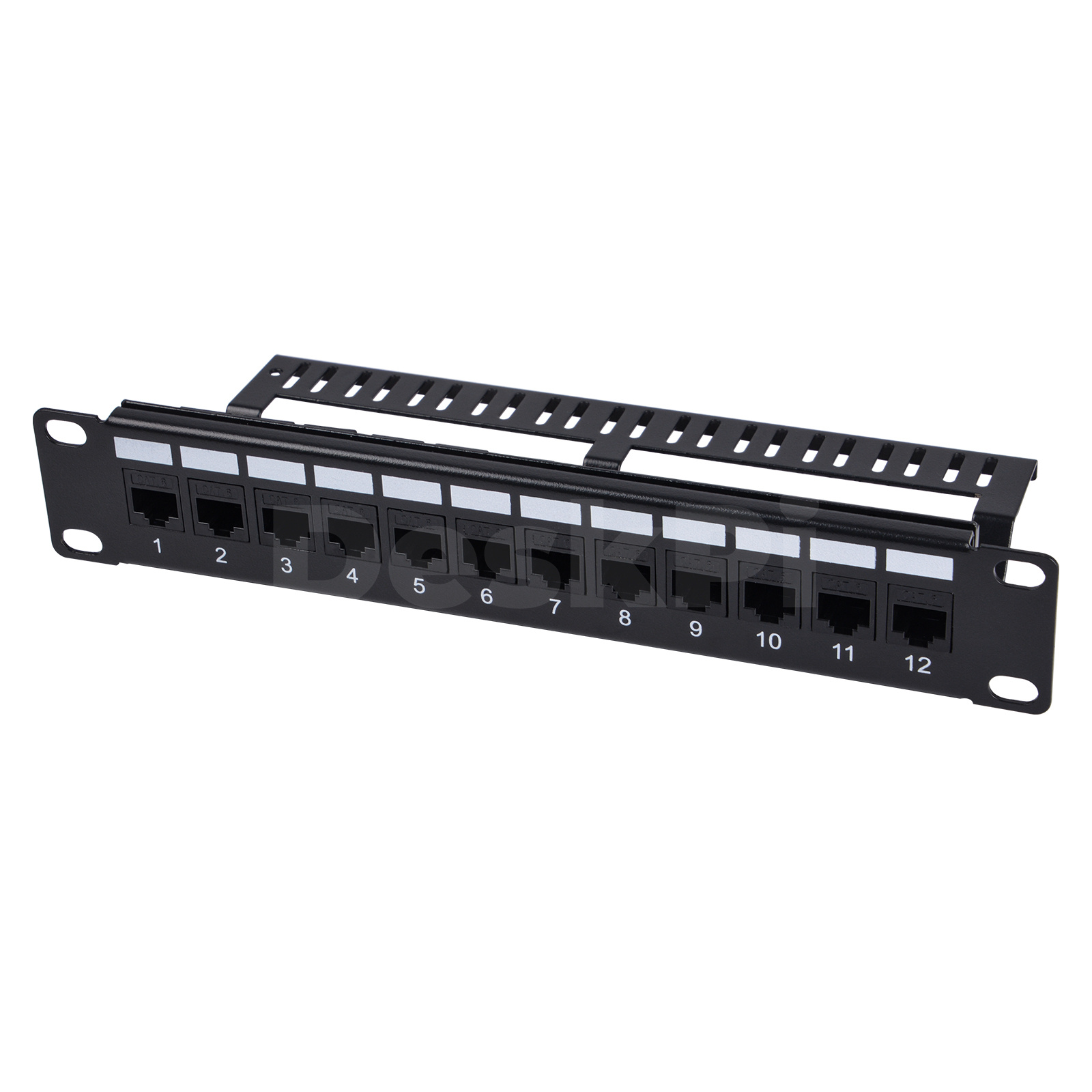 Deskpi Super6C - DeskPi Rackmate 12-poorts CAT6 Keystone-patchpaneel, 10
