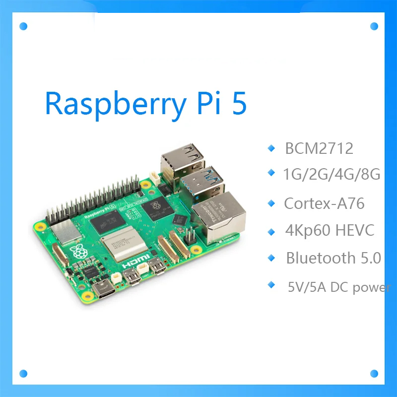 Raspberry Pi 5 8Gb - Officiële Originele Raspberry Pi 5 Cortex-A76