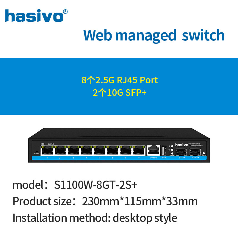 8-poorts L3 beheerde 2,5Gps Po - Sfp+ 10G Managed Switch 8 Port recensie en prijs