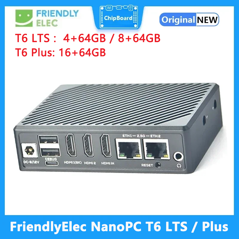 FriendlyElec NanoPC T6 LTS/Plu - Nanopc T6 16Gb recensie en prijs