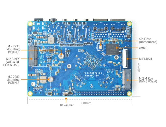 NanoPC T6 Ontwikkelbord RK3588 - Nanopc T6 16Gb recensie en prijs