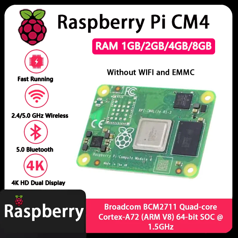 Raspberry Pi CM4 1GB/2GB/4GB/8 - Raspberry Pi Cm4 8Gb Ram 32Gb Emmc Wifi recensie en prijs